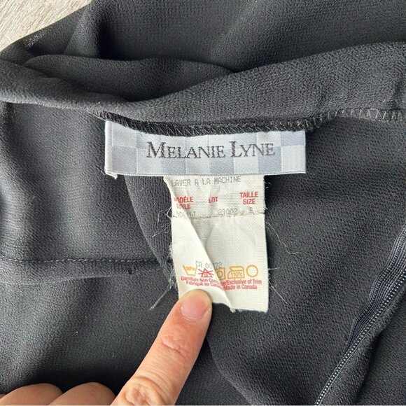 Melanie Lyne  Chiffon Two Layered Wide Leg Pants - Picture 13 of 14